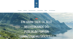 Desktop Screenshot of hardangermusikkfest.no